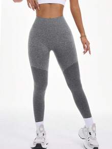 Velisys Velisys 女款時尚百搭無縫運動壓縮緊身褲 健身跑步用 粉色/麻灰色/黑色 夏季款 - 彩色 - 查看 5
