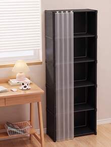 Multifunctional Easy-Install Minimalist Storage Cabinet, Dust-Proof Bookshelf, Ideal For Office, Classroom, Living Room, Bedroom, Dorm - Multicolor - View 11