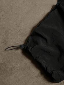Gym Rark Pantalones deportivos largos para hombre con estampado de letras y cintura con cordón - Negro - Ver 5