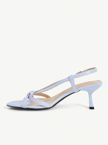 CUCCOO CHICEST Spring And Summer Square Toe Thin-Heeled Sandals Women, Cross-Strapped High-Heeled Sandals, Thin And Tall Vacation Dating Versatile Sandals - Purple - View 4