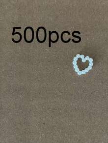 100/200/500顆珍珠心形桌面花藝裝飾，珍珠心形塑膠仿珠桌面裝飾，DIY手工藝、美甲裝飾、婚禮派對蛋糕、婚禮裝飾，尺寸0.47英吋 - 愛心 - 查看 7