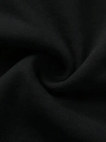 SHEIN BASICS 女款戶外休閒基礎款鬆緊腰短褲 夏季日常居家居家服 黑色 - 黑色 - 查看 12