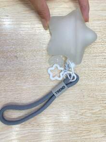 Ốp bảo vệ silicone INS phiên bản Hàn Quốc chính gốc màu xám bạc họa tiết ngôi sao, tương thích với Apple thế hệ 4, Apple Pro thế hệ 1/2/3, unisex, phát sáng trong bóng tối - Xám - Xem 11