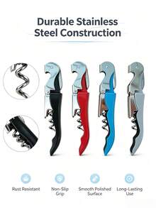 Multifunctional Seahorse Wine Opener, Portable Stainless Steel Corkscrew For Wine & Beer, Multiple Colors - Wine bottle opener - View 3