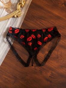 Seduluxe 1pc Lace Printed Classic Sexy Women's Panties - Multicolor - View 2