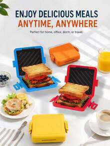 Teckwe Portable Microwave Oven, Sandwich Toaster, Toasting Pan, Breakfast Maker, Quick-Toast Bread Pan-A Must-Have Kitchen Essential For Your Home. - View 5