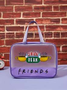 FRIENDS X POKOJA LAND Tas Perlengkapan Mandi Bertema Serial TV, Tas Kosmetik Genggam - View 4