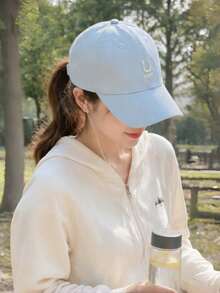 1pc Deep Fit UV Protection Mesh Baseball Cap – Lightweight Cotton Summer Hat For Women Men, Breathable Sports Running Cap, Unisex - multicolor - View 2