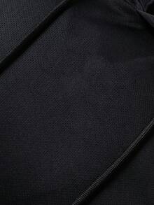 Coreblaze Camiseta sin mangas deportiva con capucha y cordón para hombre para fitness diario - Negro - Ver 5