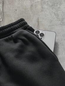 AXEPEAK Men's Fashion Hoodie & Sweatpants Set - Black - View 10