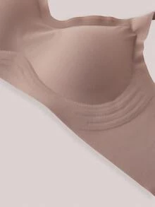 Veilyse 3件組女款大尺碼無鋼圈運動內衣，提拉支撐胸部，薄款收胸胸罩，適合夏季 - 彩色 - 查看 11