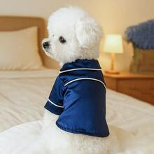 PETSIN 1件裝緞面寵物睡衣，輕奢風貓狗居家服，柔軟舒適睡衣 - 彩色 - 查看 12