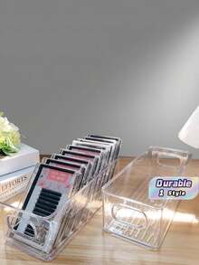 1Pc Stackable Clear Refrigerator Storage Box, Food Organizer Container For Fruits Vegetables Drinks Grains Kitchen Fridge Storage - Multicolor - View 1