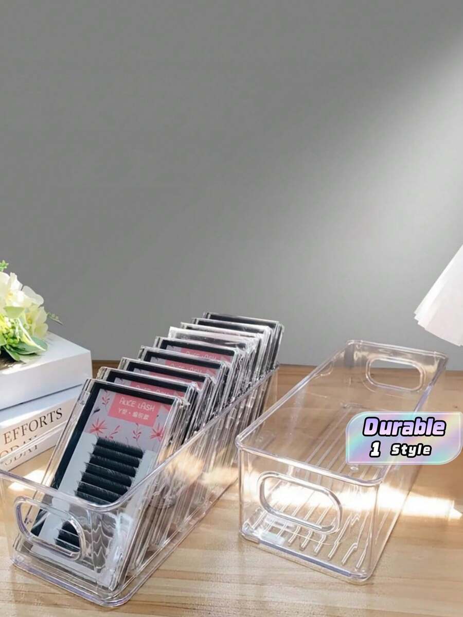 1Pc Stackable Clear Refrigerator Storage Box, Food Organizer Container For Fruits Vegetables Drinks Grains Kitchen Fridge Storage - Multicolor - View 1