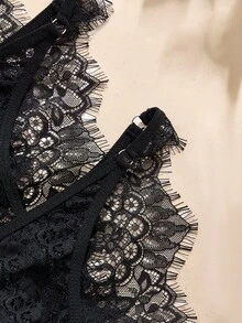 Charlaine Paquete de 3 tangas sexys de estilo francés para mujer - Negro - Ver 4
