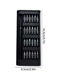Super Popular Industrial-Grade Compact Screwdriver Set - Aluminum Alloy, Cross & Flat-Head Multi-Functional, High-Hardness Bits! - multicolor - View 13