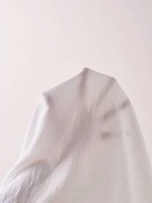 Solivie 女款素色細肩帶上衣、短褲與浴袍休閒日常套裝 - 白色 - 查看 9
