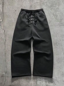 AXEPEAK Men's Fashion Hoodie & Sweatpants Set - Black - View 5