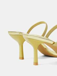 CUCCOO HITCHD Fireworks Rhinestones With Pointed Toes, Thin Heels, High Heels, Elegant, Wind Sandals, Traveling And Commuting Fall Shoes - Gold - View 5