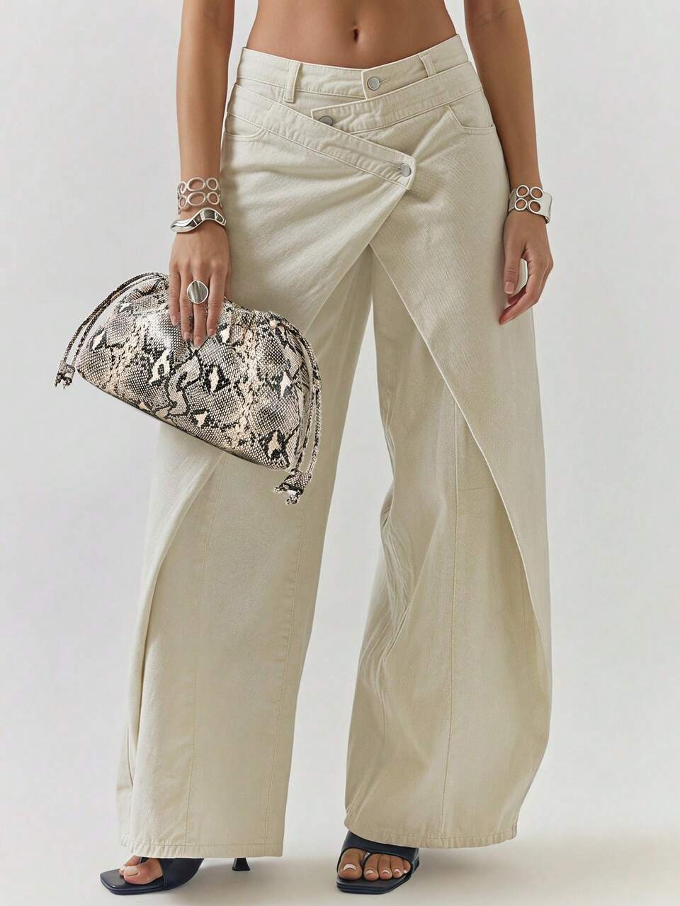 Snake Print PU Clutch Bag Spring Summer Casual Cool Vacation
