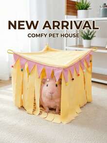 New Product Hamster Escape Shelter Rabbit Dutch Pig Guinea Pig Triangular Tassel Shelter. - multicolor - View 2