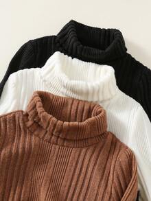 SHEIN 兒童男童純色百搭休閒上衣 - 彩色 - 查看 3