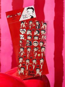 Betty Boop x SHEIN Stiker Kartun, Cocok untuk Botol Minum, Ponsel, Casing Pelindung, Laptop, Skateboard, Kulkas, dll., Hadiah - warna-warni - View 1