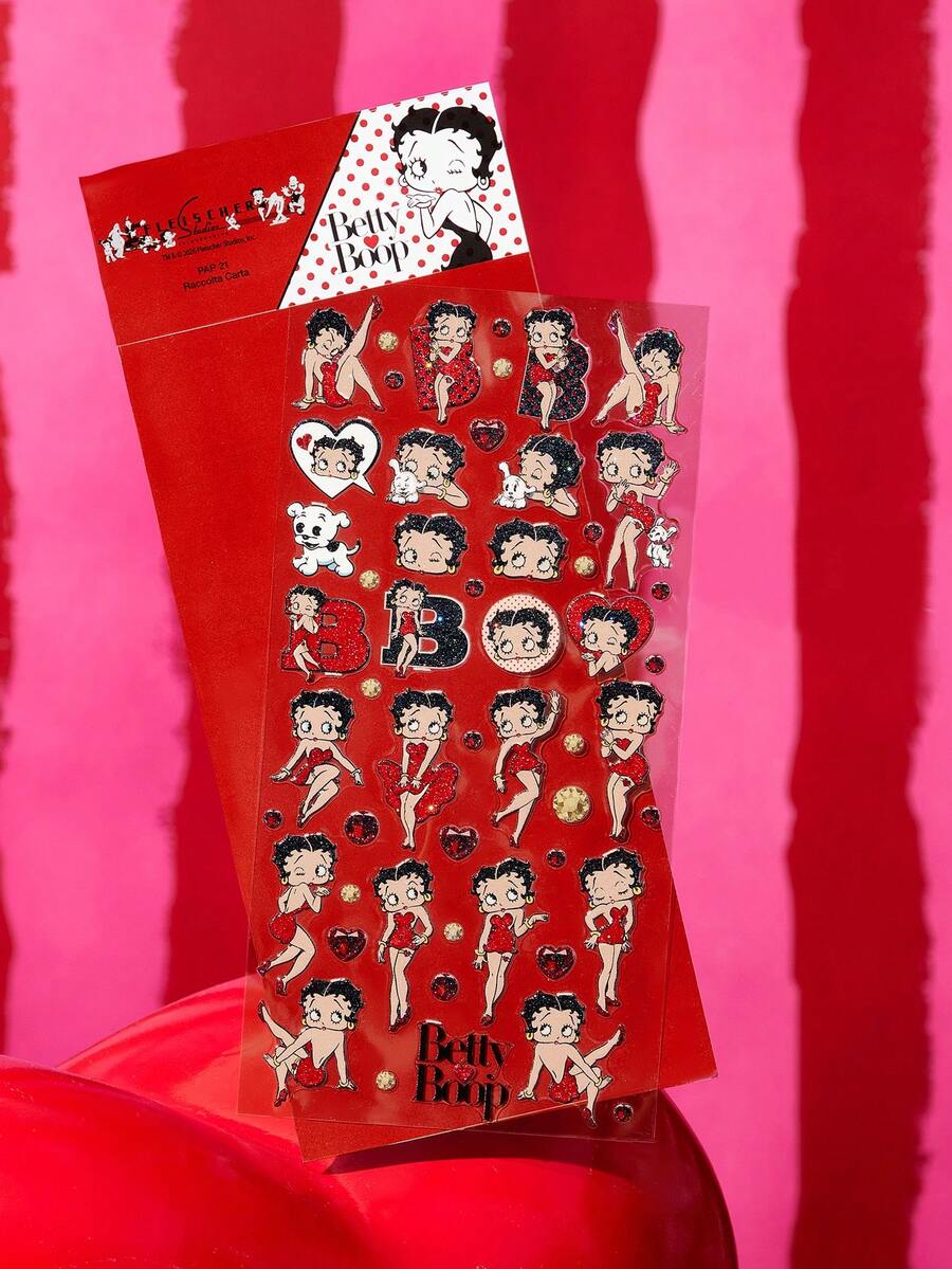 Betty Boop x SHEIN Stiker Kartun, Cocok untuk Botol Minum, Ponsel, Casing Pelindung, Laptop, Skateboard, Kulkas, dll., Hadiah - warna-warni - View 1