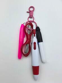 1/6 Set Nurse Badge Pen Tool Accessories Include Nursing Keychain Clip Set 4-In-1 Ball Pen With Mini Stainless Scissors For Nurse Doctor Day Gift, Back To School - multicolor - View 19