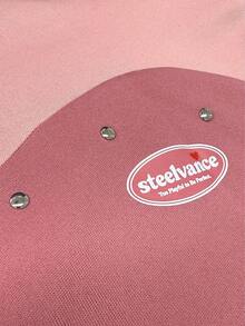 STEELVANCE Men's Letter Print Long Sleeve Loose Casual Hoodie Sweatshirt - Pink - View 4