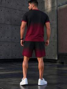 Gym Rark Set Olahraga Pria Kaos Lengan Pendek dan Celana Pendek Motif Mahkota, untuk Gym - MultiWarna - View 2