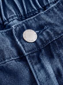 SHEIN MOD Plus Size Women's Casual Everyday Denim Jeans With Pockets And Buttons - Medium Wash - View 5