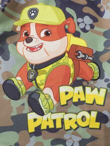 SHEIN | PAW Patrol 小男孩卡通圖案迷彩印花圓領短袖T恤 - 彩色 - 查看 5