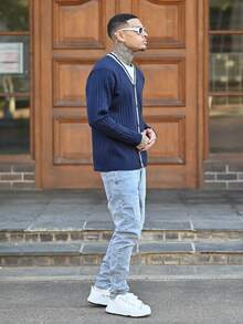Devon Thys Men's Casual Slim Fit Pocket Jeans Streetwear Jeans - Light Wash - View 3