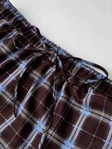 Mawevolt Plus Size Women's Plaid Casual Versatile Daily Wear Skirt - Multicolor - View 6