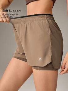 OutZeal Women's Colorblock Casual Daily Outdoor Shorts - Brown - View 4