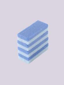 1/4Pcs Foot Pumice Stone Exfoliating File, Callus Dead Skin Remover, Heel Brush, Salon Foot Scrub Pad, Pedicure Exfoliating Tool For Men And Women, Bag, Organizer, Storage For Holiday Gift Giving-Blue, Shower Caddy - blue - View 12