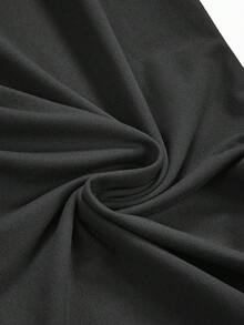 Modmama Pantalones largos de pierna ancha casuales de unicolor con cintura ajustable para maternidad, otoño - Multicolor - Ver 4