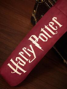 HARRY POTTER X SHEIN Retro Castle Magic Map Printing Folding Umbrella, Retro Pattern On A Black Background, Both Weather And Rain, Sun Protection And Rain Protection, Light And Easy Storage, Student Commuting, Daily Travel, Short Distance - Black - View 4