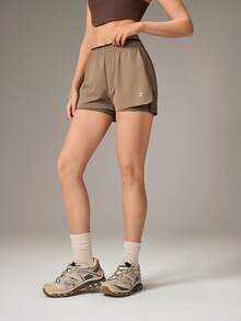 OutZeal Women's Colorblock Casual Daily Outdoor Shorts - Brown - View 7