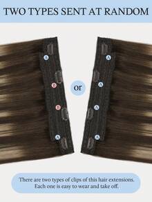 Ekstensi Rambut Halo Rambut Manusia Asli 100% Tanpa Sambungan, Panjang 12-16 inci, Lurus, Lembut, Warna Cokelat Tua hingga Emas Karamel, Ekstensi Rambut Remy dengan Jepitan. - S4/26/4 - View 6