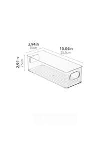 1Pc Stackable Clear Refrigerator Storage Box, Food Organizer Container For Fruits Vegetables Drinks Grains Kitchen Fridge Storage - Multicolor - View 6