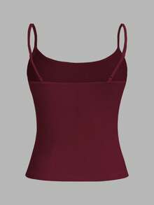 SHEIN EZwear 3件裝休閒極簡細肩帶修身女款背心上衣，適合夏季 - 彩色 - 查看 9
