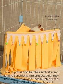 New Product Hamster Escape Shelter Rabbit Dutch Pig Guinea Pig Triangular Tassel Shelter. - multicolor - View 18
