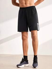 Driftmere 2pcs/Set Men's Summer Short Sleeve Outfit, Casual Sports Round Neck T-Shirt + Shorts Set Gym Running - Blue - View 7