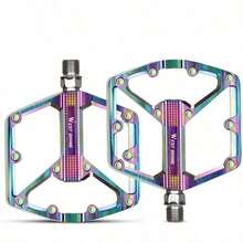1 Pair WEST BIKING Bicycle Aluminum Alloy Bearings Lubricated Platform Pedals, Mountain Bike Riding Equipment - Multicolor - View 13