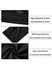 1pc Unisex Ice Silk Cooling Sun Protection Arm Sleeves, One-Shoulder Connected Sunshade Shawl, Outdoor Golf Cycling Sports Protective Cover - One-sleeve - View 6