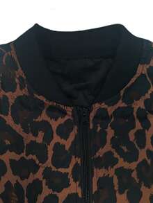 Manfinity Homme Men's Leopard Print Jacket And Pants Set - Multicolor - View 5