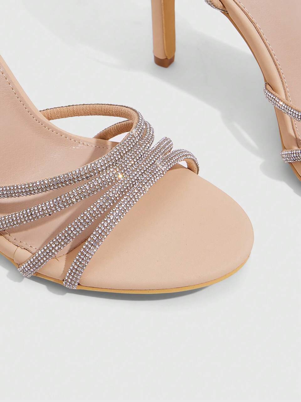 CUCCOO SZL Fashion Strips Sexy Rhinestone Ankle Strap High Heel Sandals Suitable For Party Dating