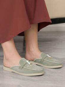 Sleekvia 鎖果綠女款穆勒便鞋 - 果綠色 - 查看 4